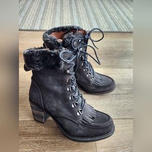 Women's Eric Michael Lace Up Heel Boots Booties Size EU38/US7